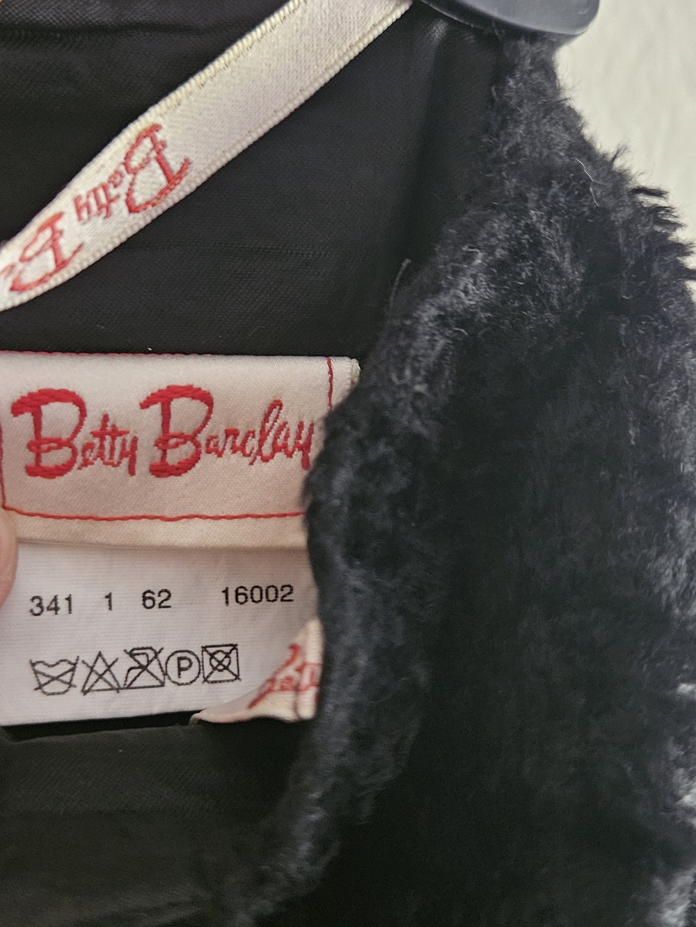 Vintage Betty Barclay Black Faux Mini Skirt.  Statement, Cozy